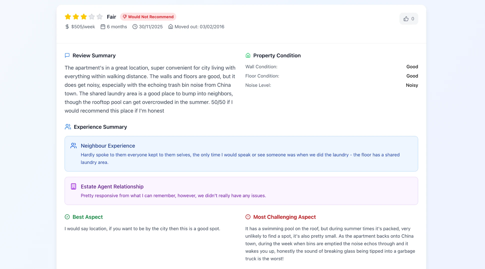 Past Tenants screenshot 2